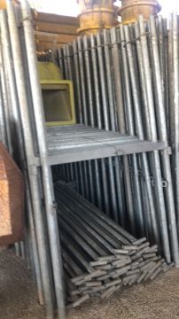 Semi-new H-shaped galvanized scaffold