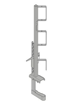 Handrail clamp S / Parapetto Doka zincato
