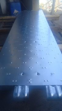 Galvanized planks for scaffolding