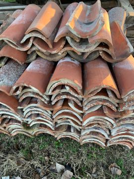Used roof tiles from renovation