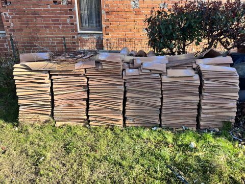 approximately 100sqm of practically new roof tiles (shingles)