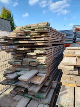 Used scaffolding planks (Dutch model), dimensions approx. 32x195 mm