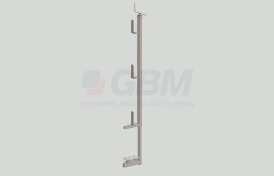 Galvanized guardrail with bascule for construction site