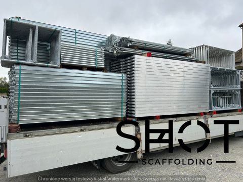 Scaffolding set 196.48 m2 Scaff 73 facade scaffolding set compatible to Baumann system