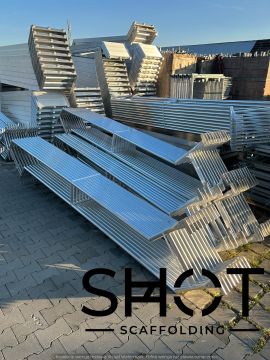 Алюминиевая лестница для строительных лесов - совместима с кольцевым замком строительных лесов BAUMANN - 3.07 Шведский сертификат SP