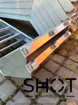 Hliníkové schody pro lešení - Kompatibilní s lešením s kroužkovým zámkem BAUMANN - 3.07 Švédský certifikát SP