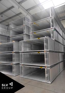 Aluminum scaffolding SLV-73 500 m2 certified!