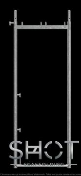 Стоманена рамка за скеле 2,0 м x 0,74 м, горещо поцинкована, съвместима с тип PLETTAC