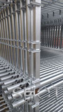 Scaffolding steel frame 2.0 m x 0.74 m, hot deep galvanized, PLETTAC type compatible