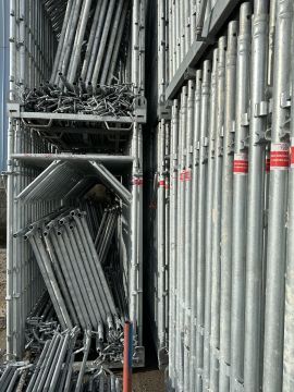 EUROTEMPO galvanized scaffolding - 2,800 sqm
