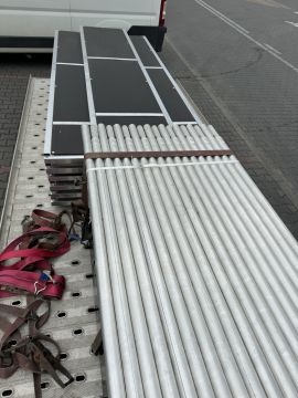 Aluminum scaffolding (lots from 100 to 1000 square meters)