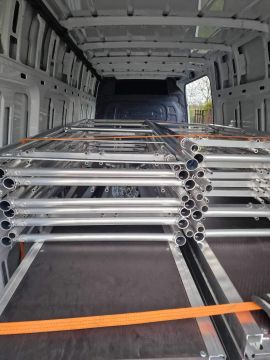 Aluminum scaffolding (lots from 100 to 1000 square meters)