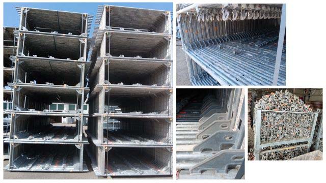 Original used LAYHER BLITZ scaffold, 1000 sq. m. lot