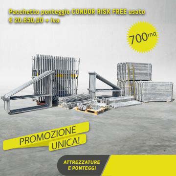 Ponteggio CONDOR RISK FREE usato 700 mq